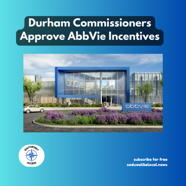 [SeeGov Enhanced] Durham County Approves AbbVie Incentive