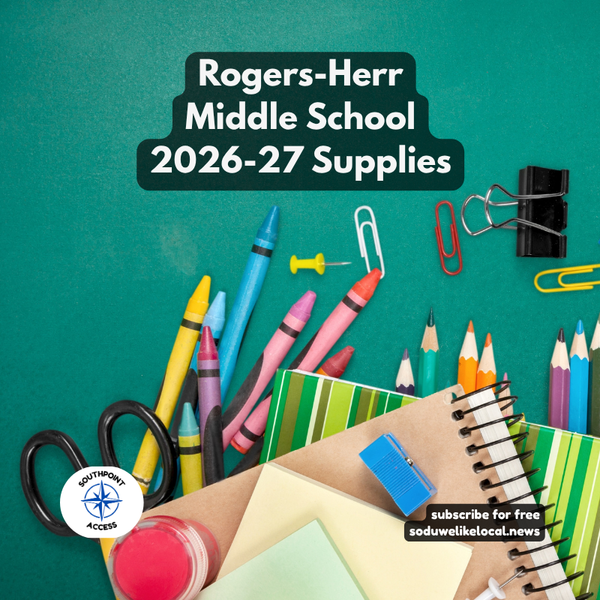 School Supplies 2026-27: Rogers-Herr Middle School