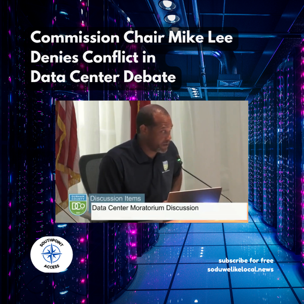 Durham Commission Chair Rejects Data Center Conflict Claims