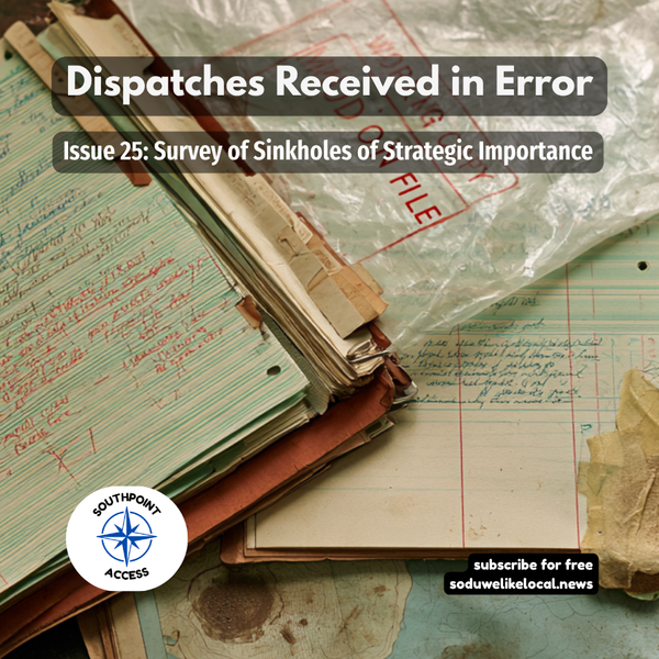 [Dispatches Received in Error Issue 25] Survey of Sinkholes of Strategic Importance