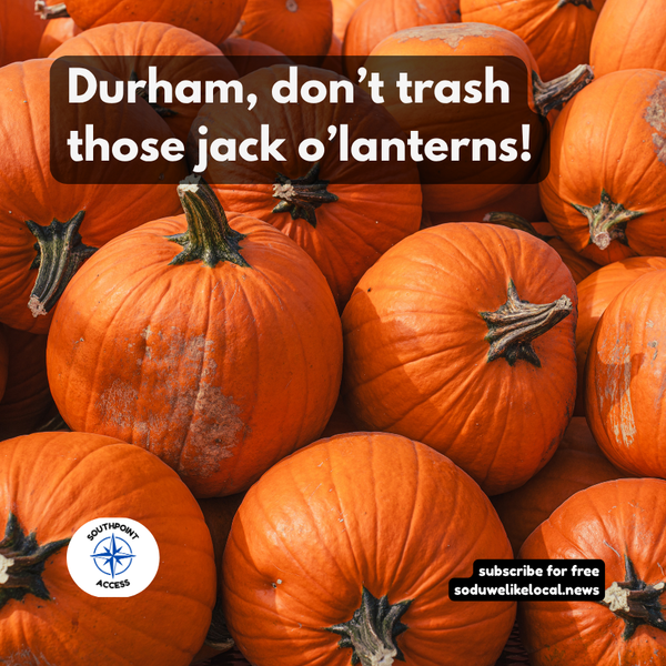 After the scares, Durham gives pumpkins a second life