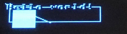 Hello world, black over