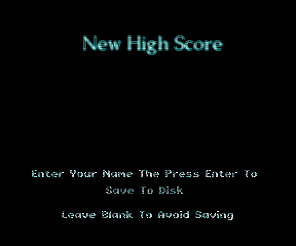New High Score