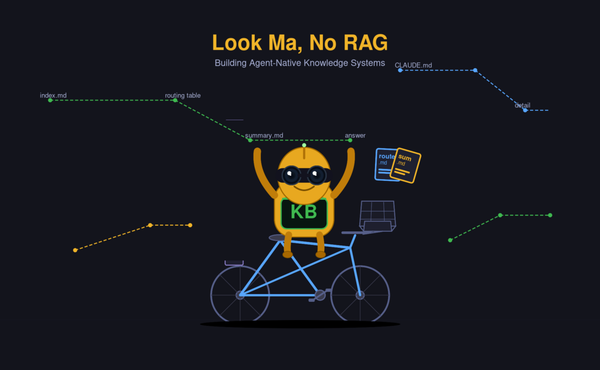 Look Ma, No RAG!  Building Agent-Native Knowledge Systems