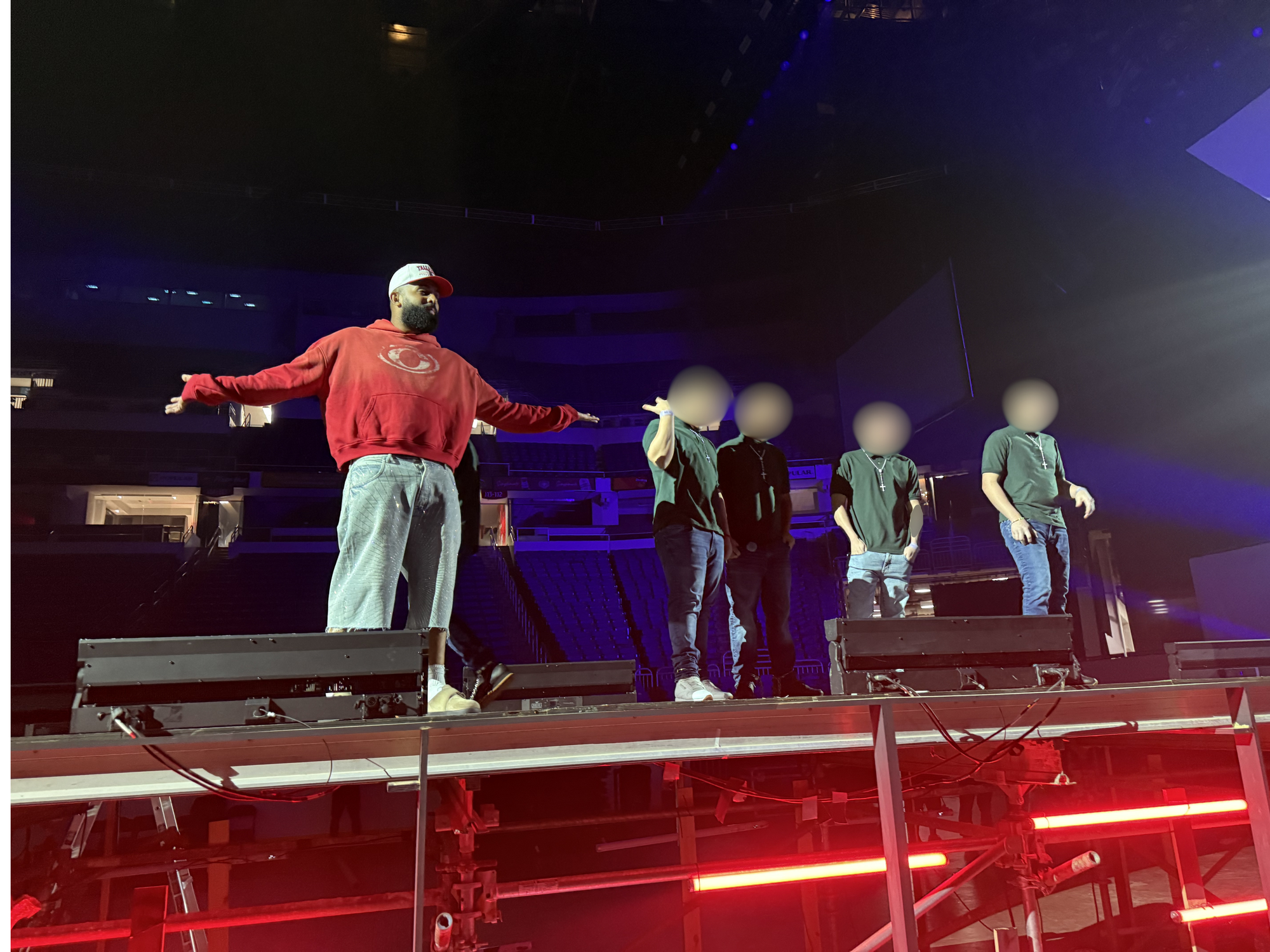 Behind the Stage with Eladio Carrión: A Visit That Turned Into Their Own Concert