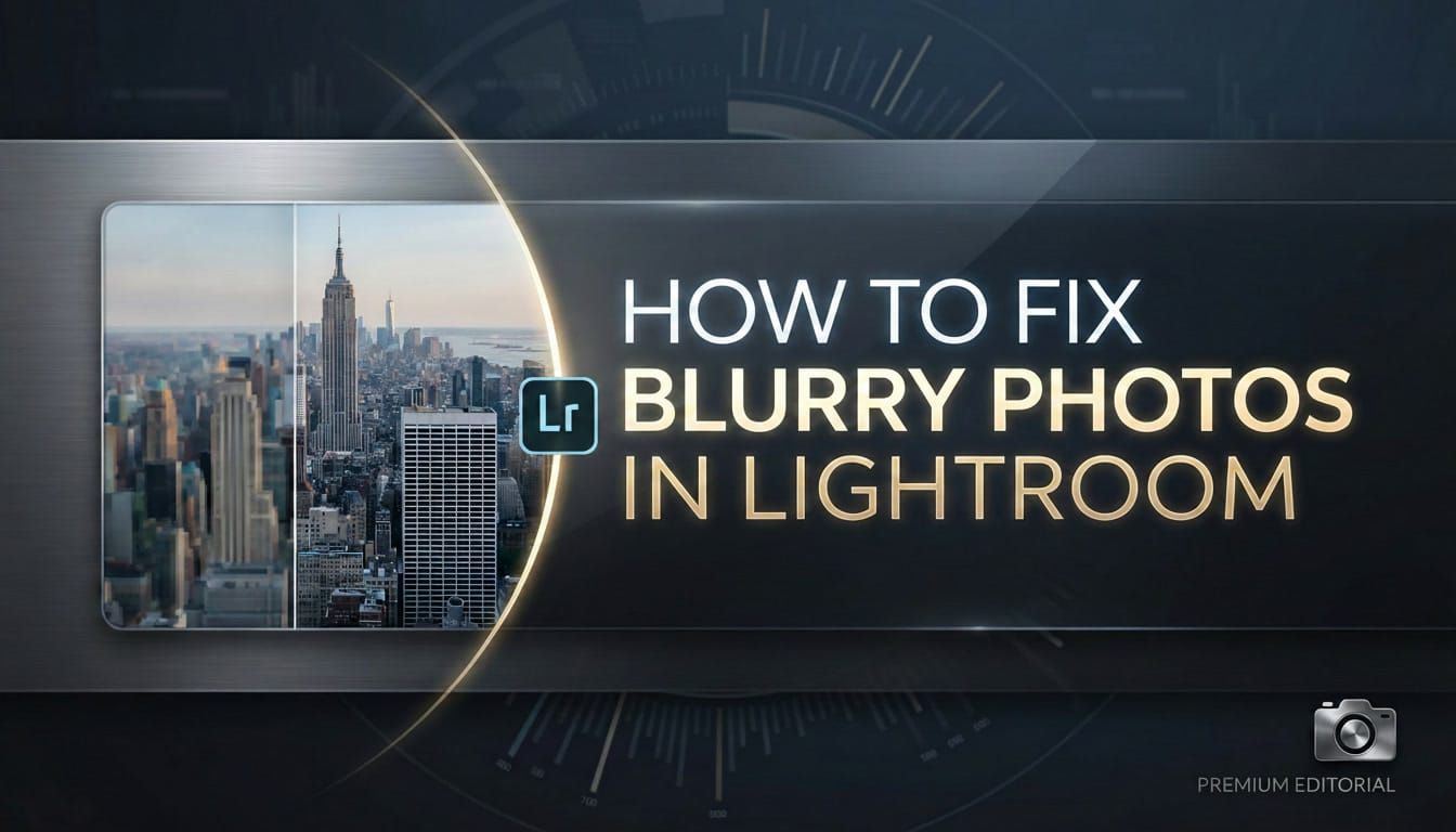 How to Fix Blurry Photos in Lightroom