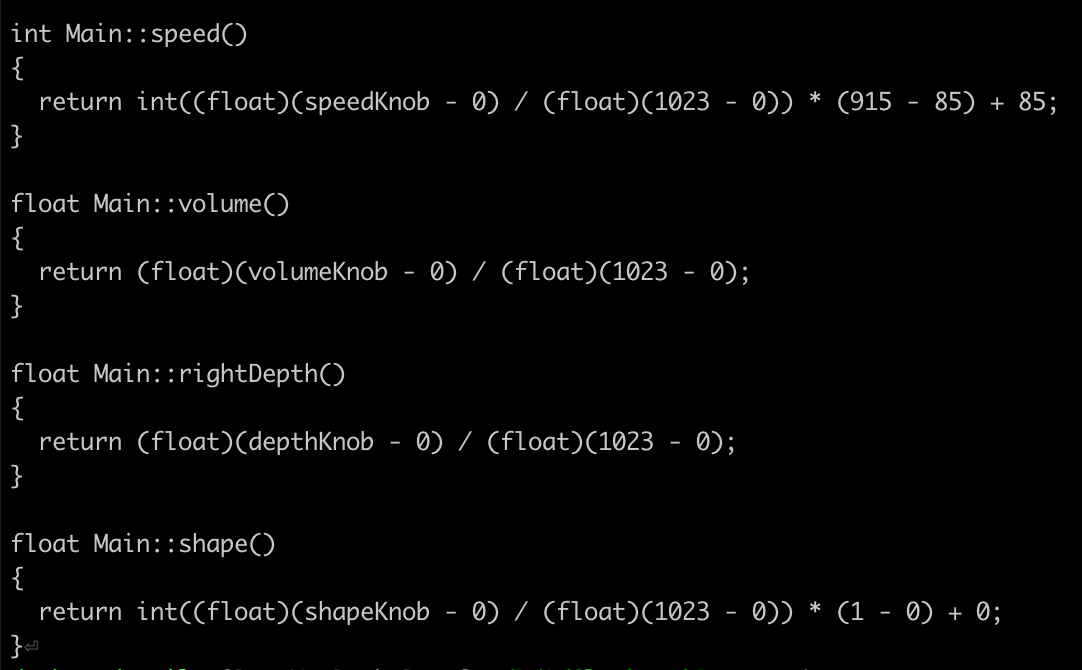 Fast Arduino Audio Control Processing with Numerical Operation Specialization