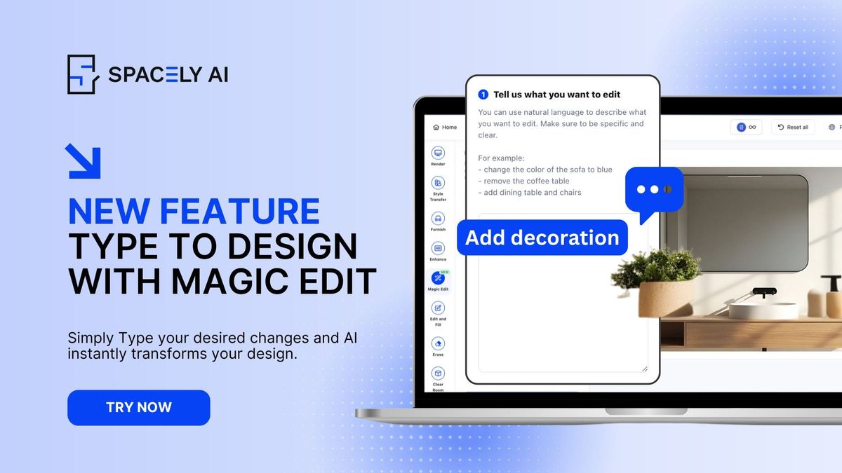 Introducing Magic Edit: Spacely AI’s Newest Game-Changer for Designers