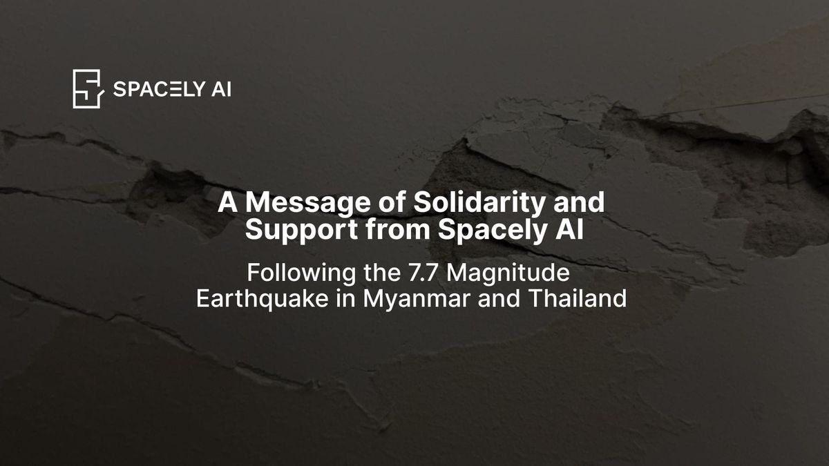 A Moment of Perspective from Spacely AI on the powerful 7.7 magnitude earthquake in Myanmar and Thailand