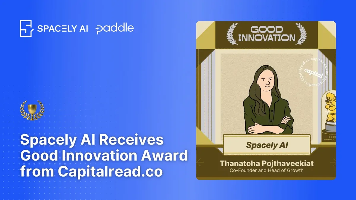 Spacely AI Receives Good Innovation Award from Capitalread.co