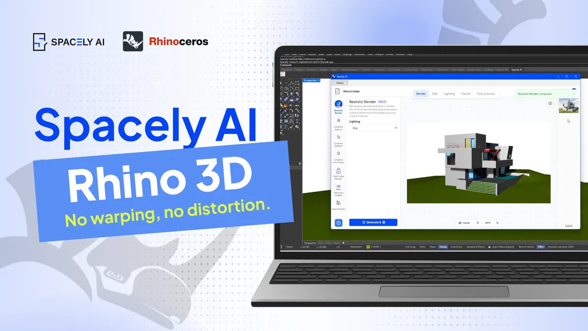 AI Rendering for Rhino Without Warping Your Model
