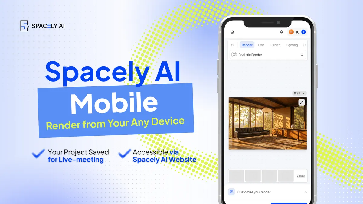 AI Is Going Mobile and Design Rendering Is Following