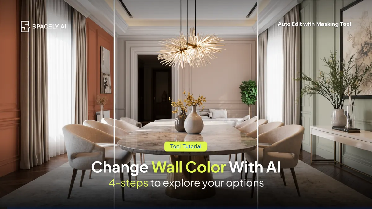 How to Change Wall Color in a Photo With AI