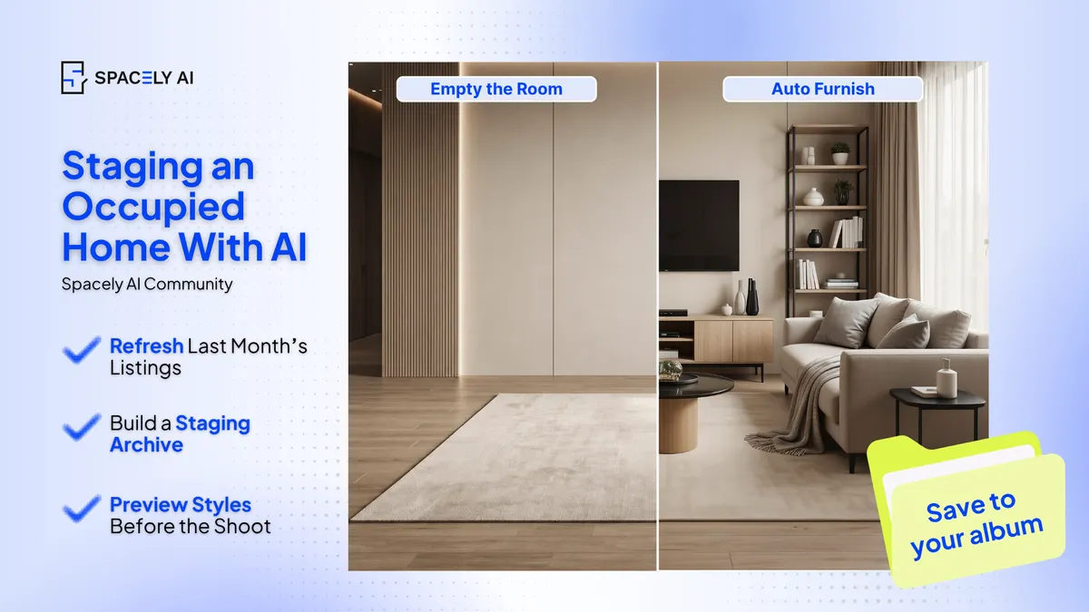 Staging an Occupied Home With AI