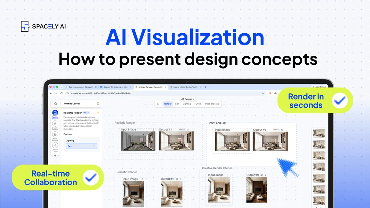 Present Design Concepts With AI Visualization