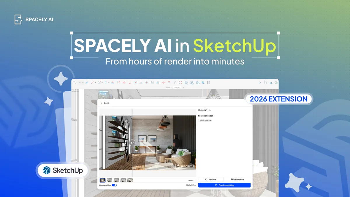 Can you render SketchUp models with AI?