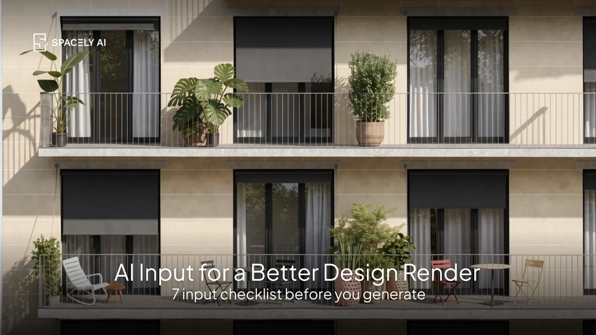 What to Give AI for a Better Design Render