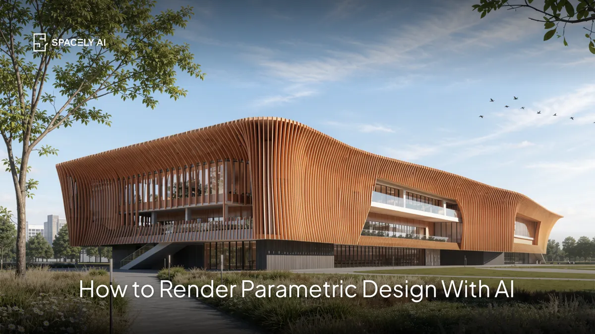 How to Render Parametric Design With AI