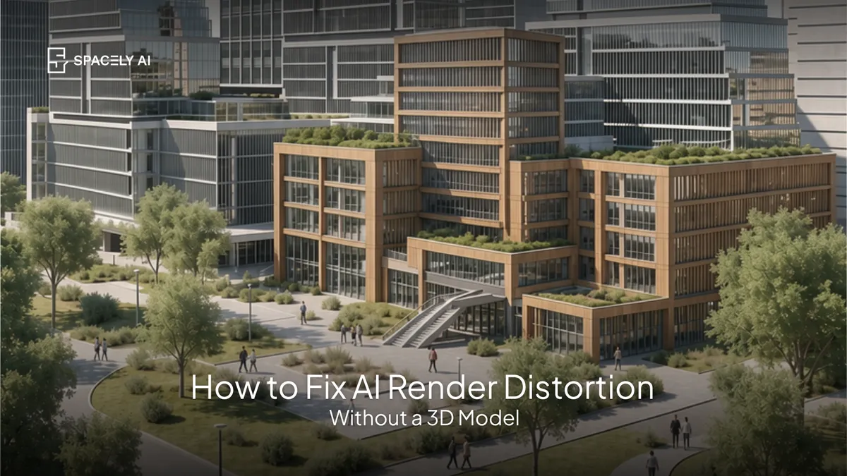 How to Fix AI Render Distortion (Even Without a 3D Model)