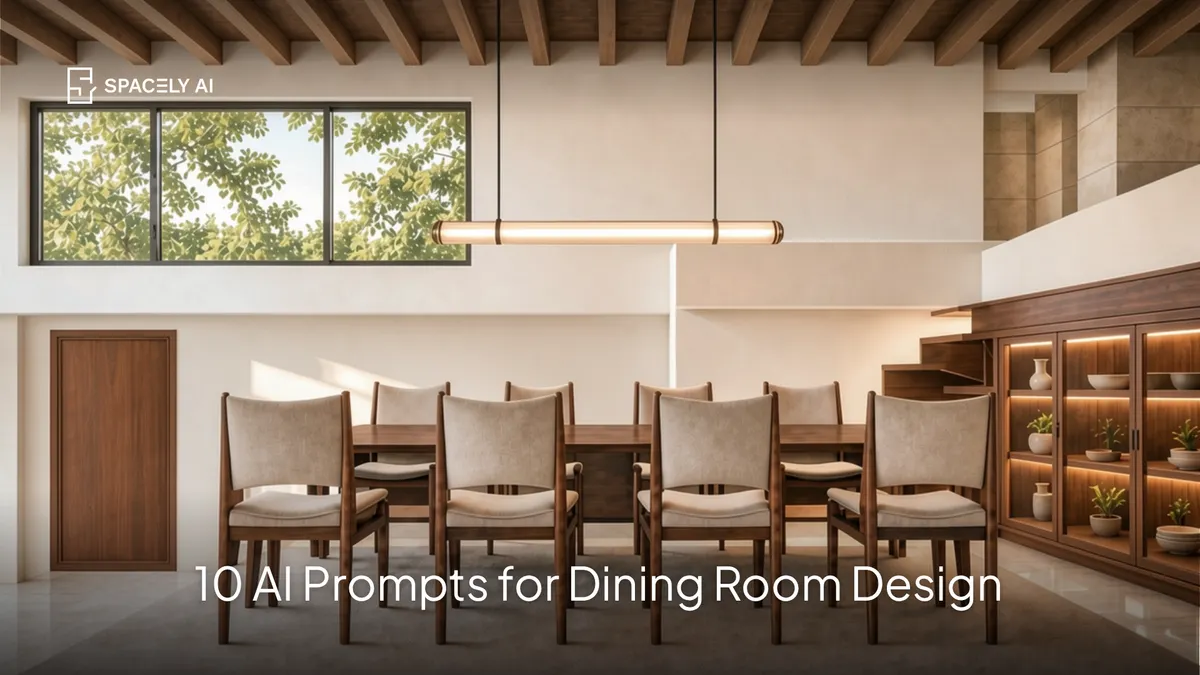 10 Dining Room AI Design Prompts You Can Copy-Paste