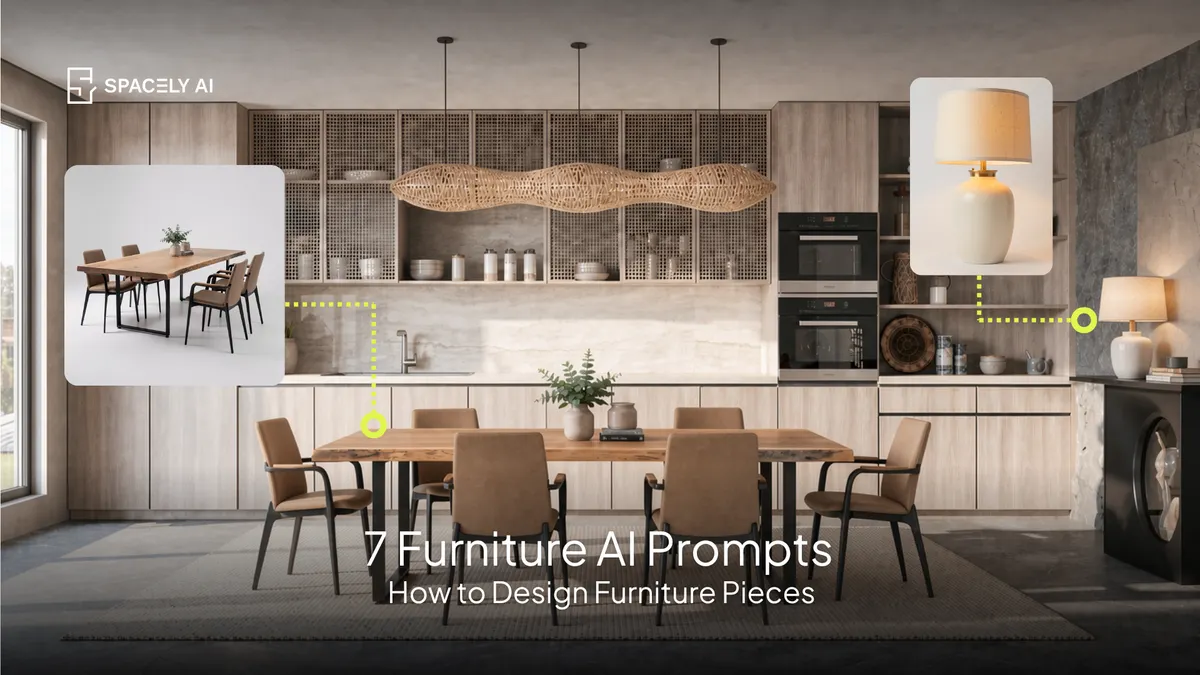 7 Furniture Prompts: How to Design Furniture Pieces With AI