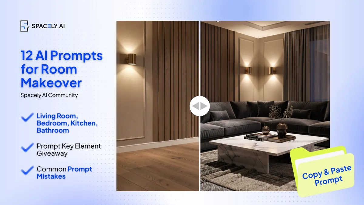 12 AI Prompts for Room Makeover Design