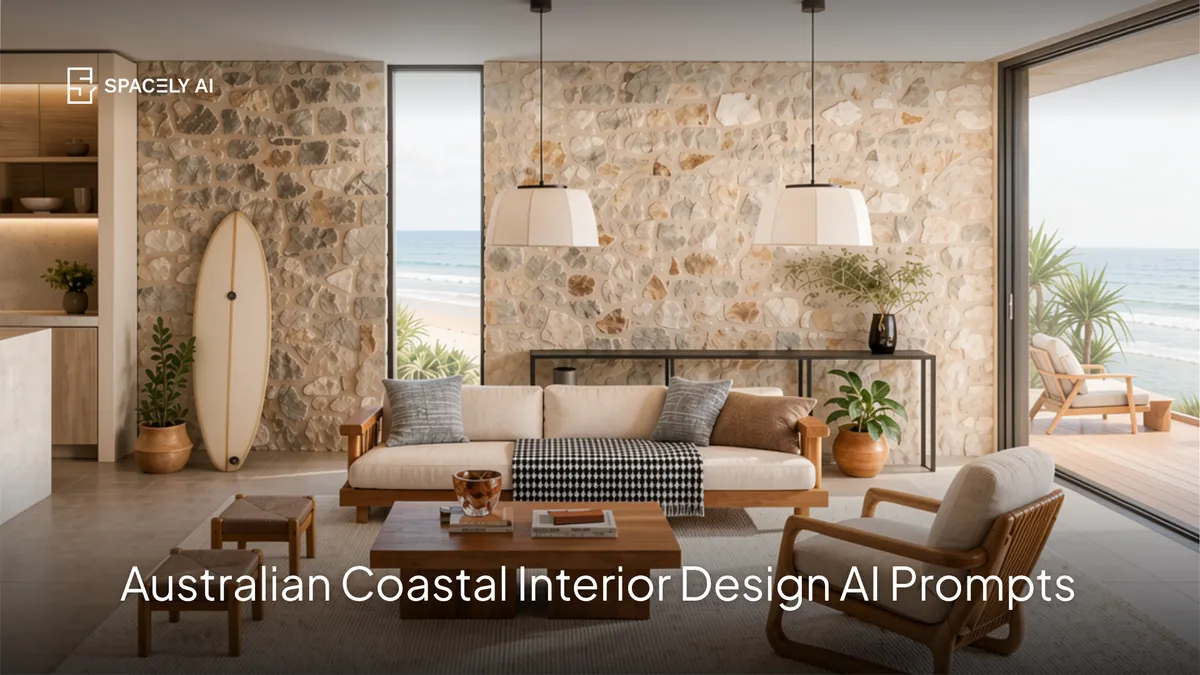Australian Coastal Interior Design and AI Prompts