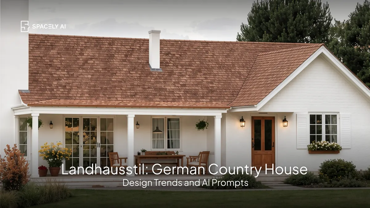 Landhausstil: German Country House Interior Design + AI Prompts