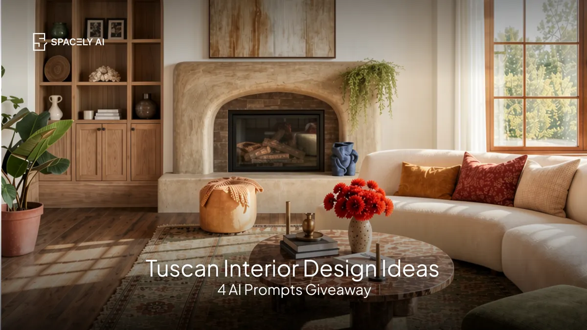 Tuscan Interior Design Style with AI Prompts