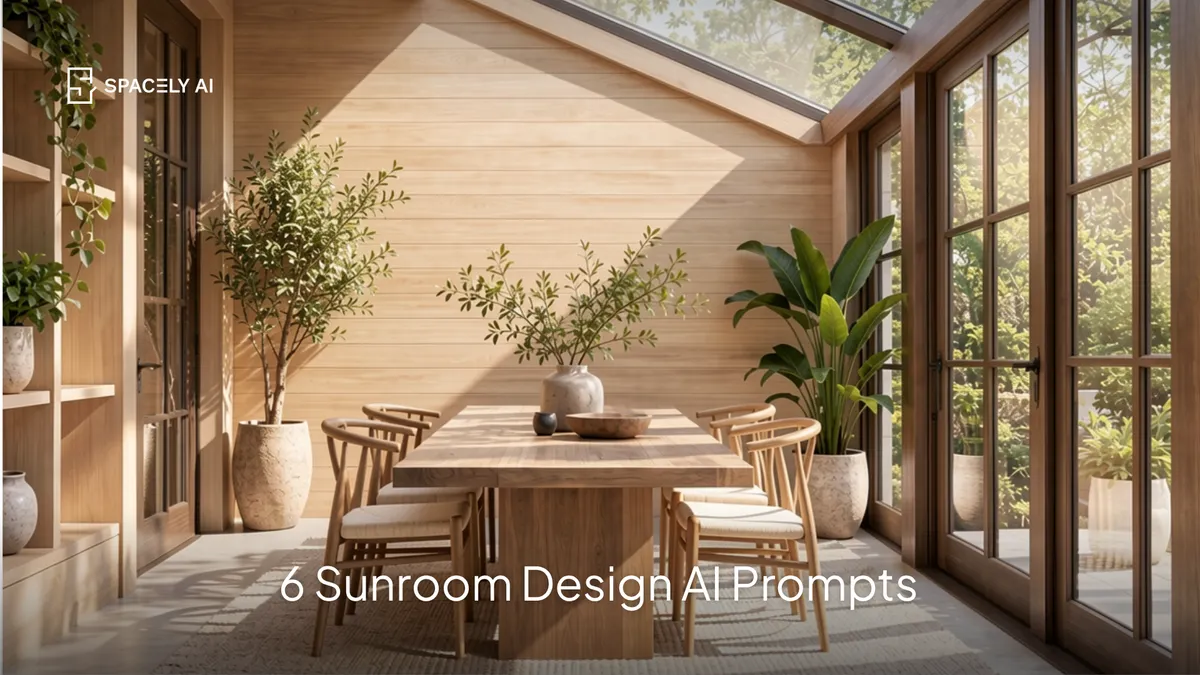 6 Sunroom Design AI Prompts