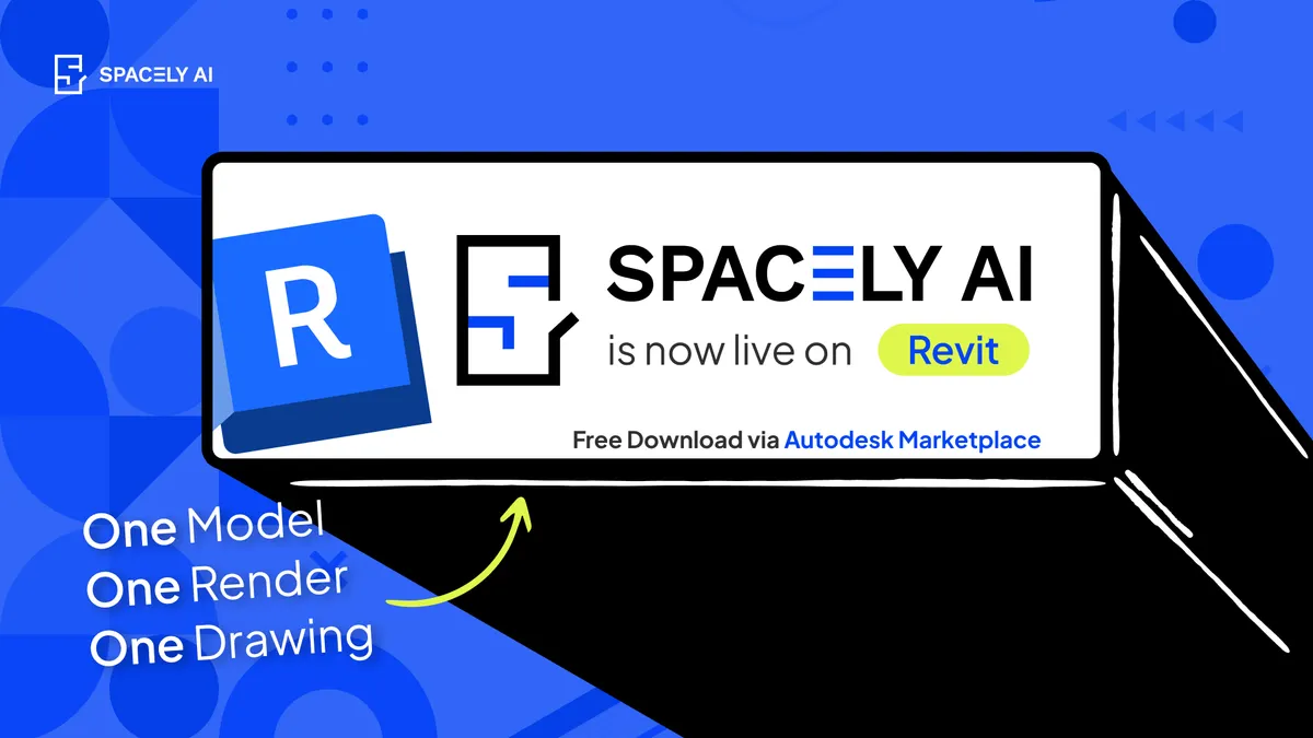 Spacely AI for Revit Is Live: Render Your BIM Views at Concept Speed