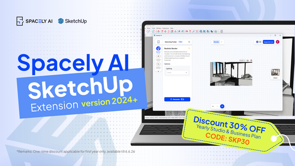 Spacely AI for SketchUp: The Complete Rendering Workspace, Inside Your App