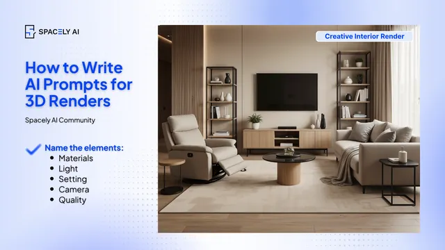 How to Write AI Prompts for 3D Renders