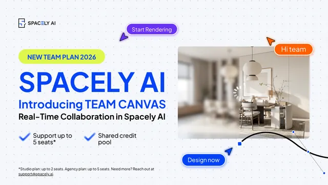 Spacely AI Team Canvas: Real-Time Render Collaboration for Design Teams