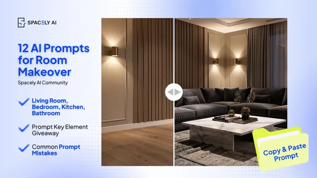 12 AI Prompts for Room Makeover Design