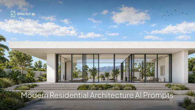 Modern Residential Architecture AI Prompts You Can Copy-Paste
