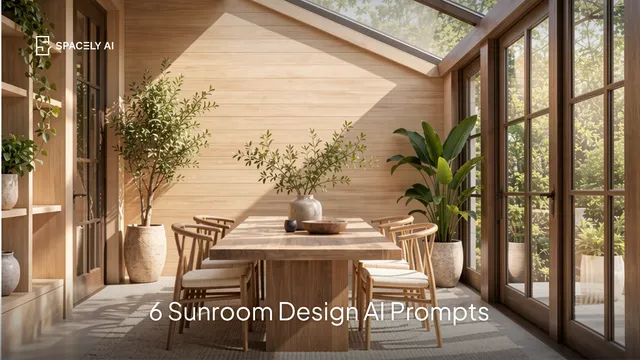 6 Sunroom Design AI Prompts
