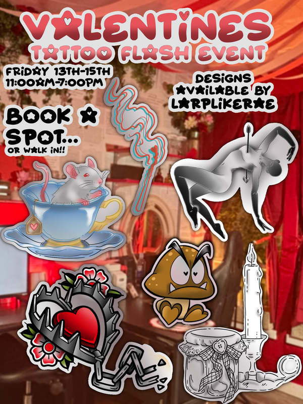 Love is in the air... and in tattoo flash!