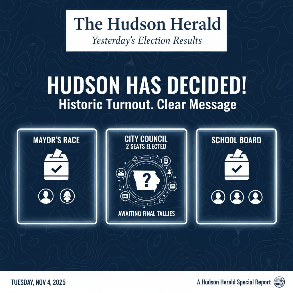 Record Turnout in Hudson as Voters Deliver Clear Message in Local Election