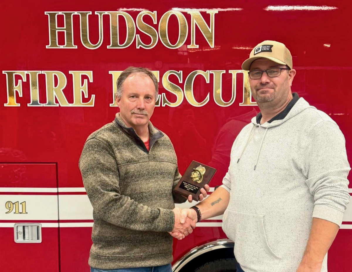 Hudson Fire Department Annual Report: Mike Cartney Named Firefighter of the Year
