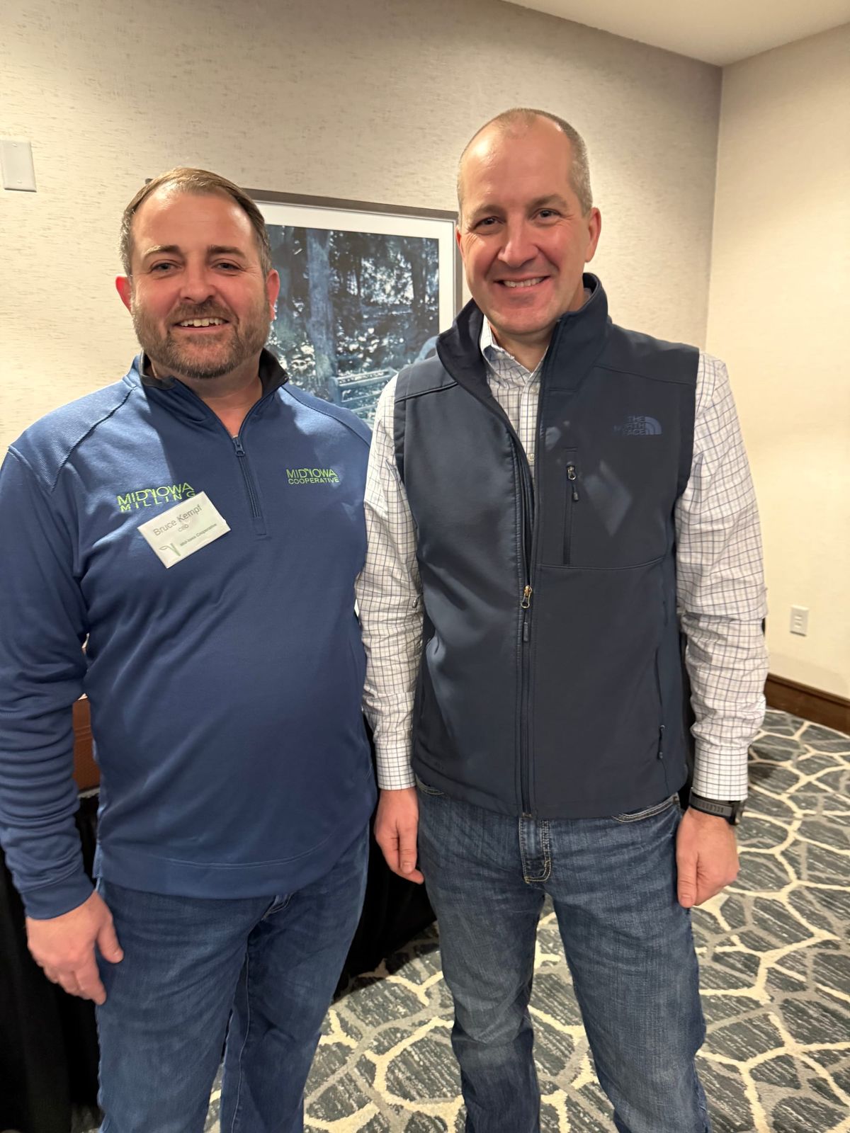 Area Farmers listen to Ag updates given at Mid-Iowa Crop Fair