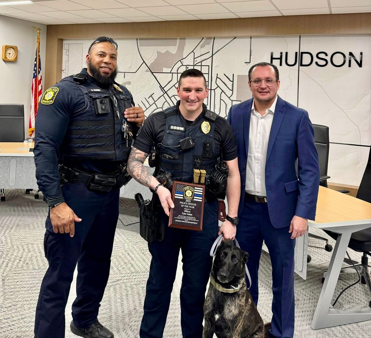 Sohm Named Hudson Police 2025 Officer of the Year