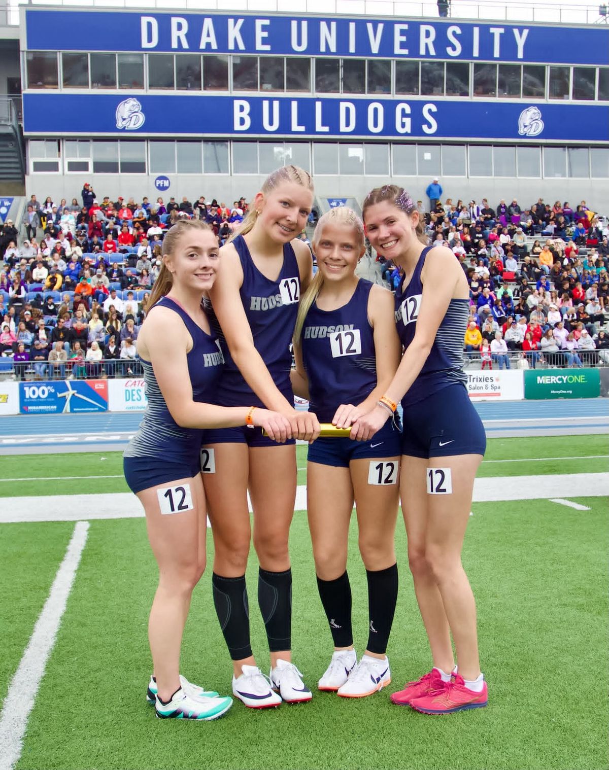 Hudson Girls Cap Outstanding Season With medals and Record-setting Performances