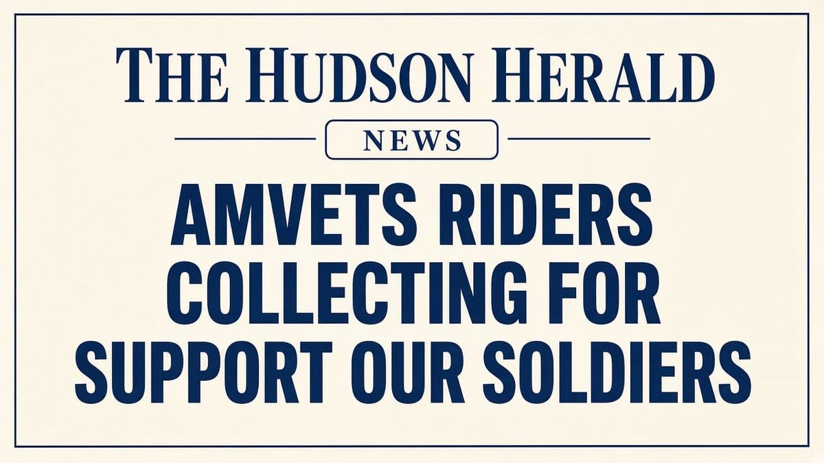 Hudson AMVETS Riders Collecting Donations for Support Our Soldiers Boxes