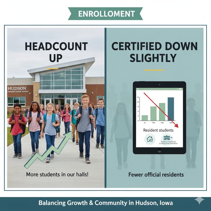 Enrollment: Headcount Up; Certified Down Slightly