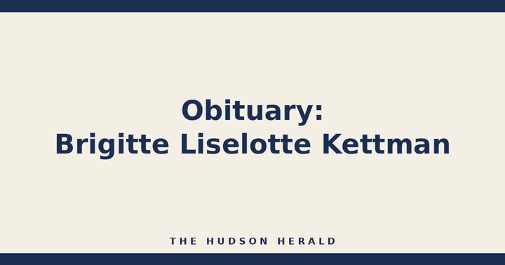 Obituary: Brigitte Liselotte Kettman