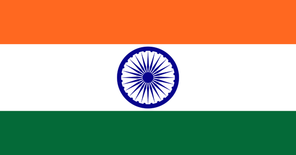 The flag of India