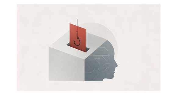 Abstract image depicting a neural AI scene with a prompt injection "hook" 