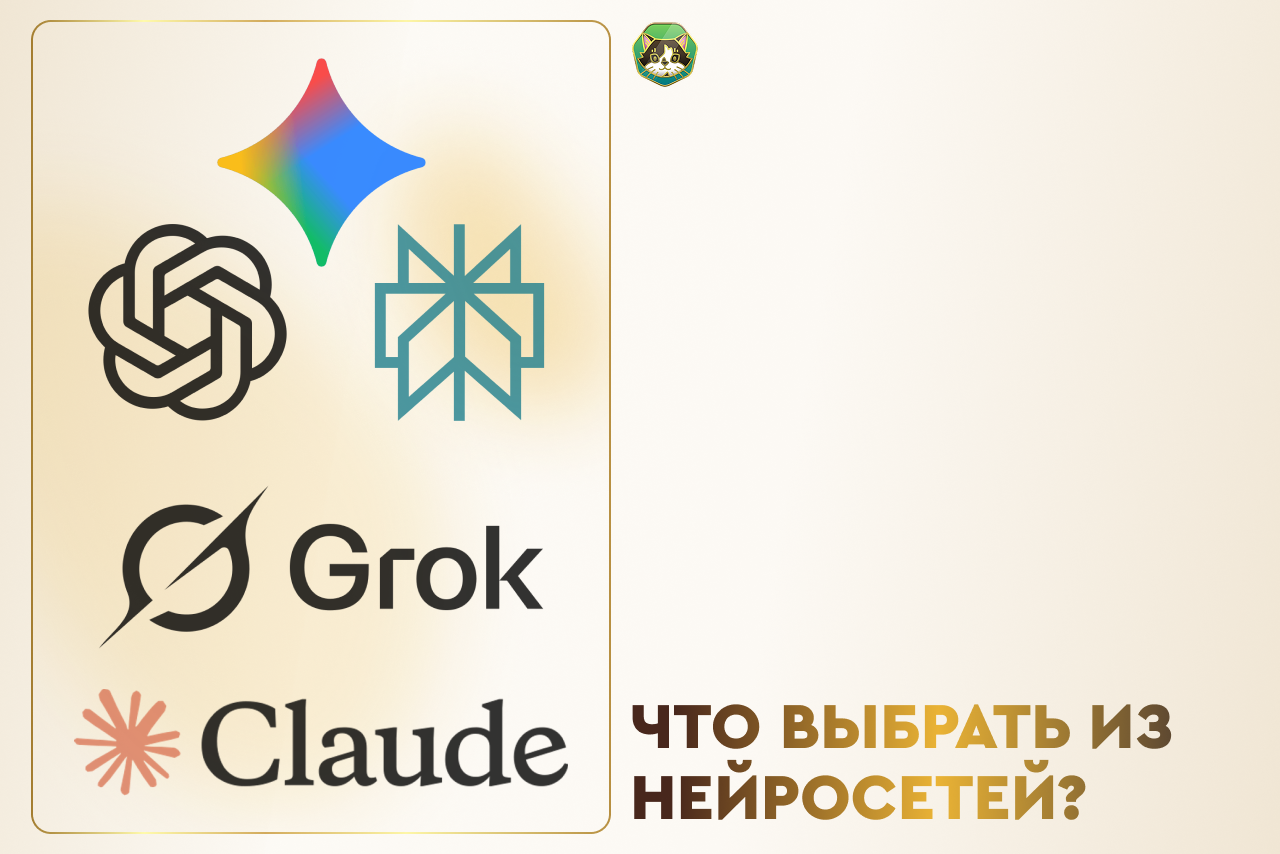 GPT, Gemini, Claude, Grok, Perplexity — что выбрать?
