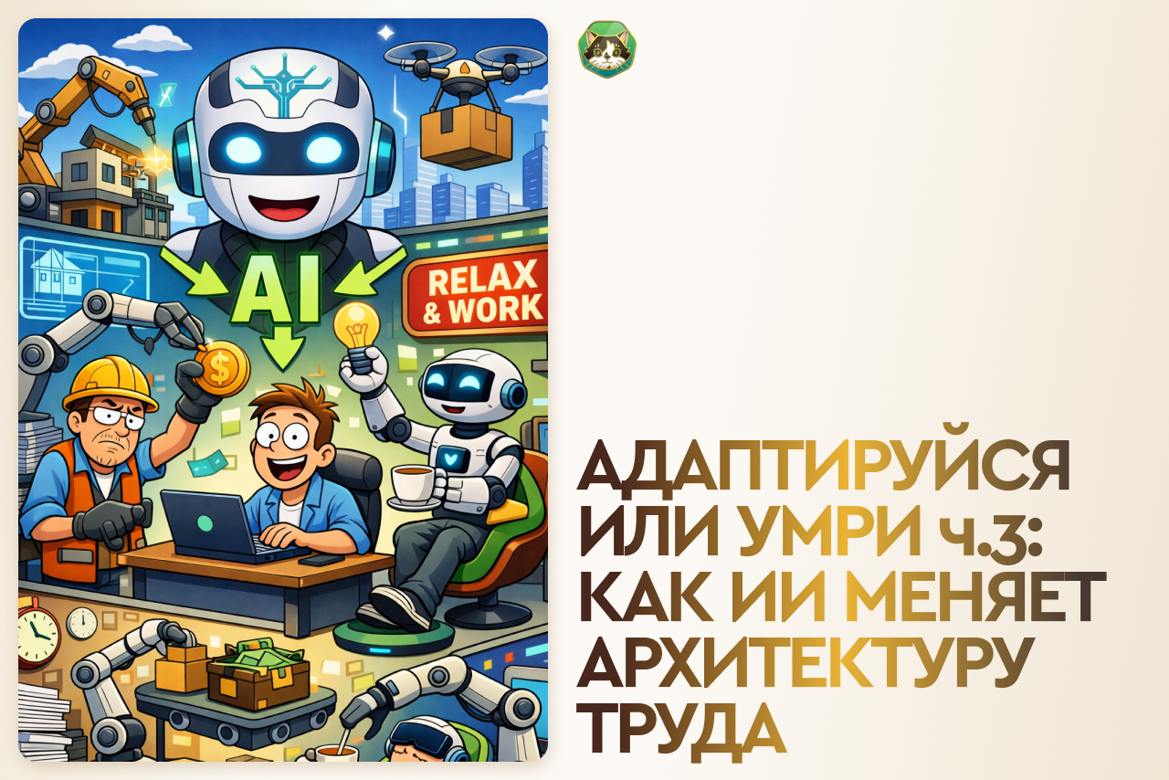 Адаптируйся или умри ч.3: как ИИ меняет архитектуру труда
